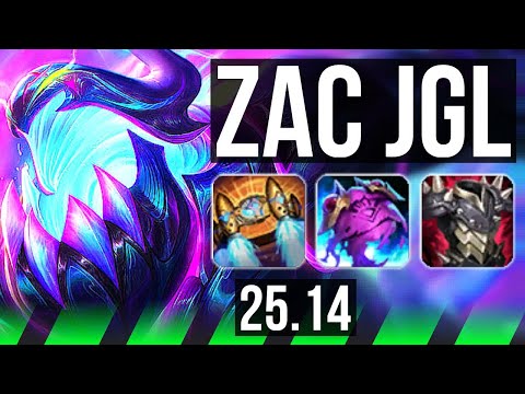 ZAC vs WARWICK (JGL) | 16/3/17, 1000+ games, Dominating | EUW Master | 25.14