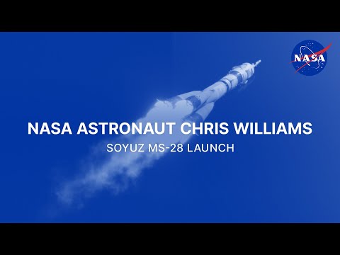 NASA Astronaut Chris Williams Soyuz MS-28 Launch