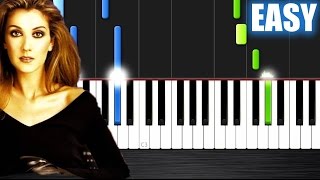 Video thumbnail of "Celine Dion - My Heart Will Go On - EASY Piano Tutorial by PlutaX"