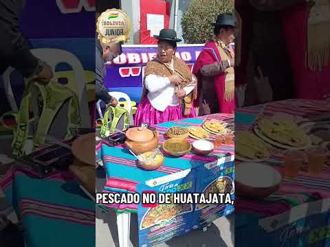 Presentación de la Feria del Pescado, la cuál será en Huatajata este domingo 16 de noviembre #lapaz