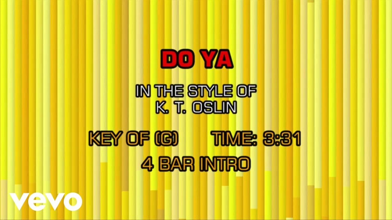 K.T. Oslin - Do Ya (Karaoke)