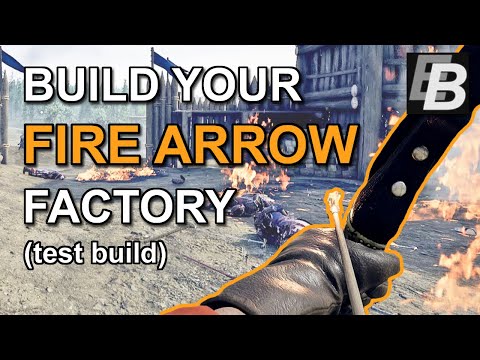 Mordhau Fire Arrow Gameplay - How to Make Fire Arrows | Test Build