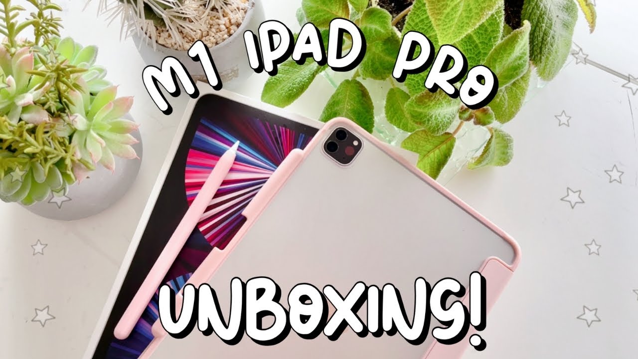 New M1 iPad Pro 2021 unboxing and set up + accessories!