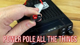Adding Power Poles to a Ham Radio