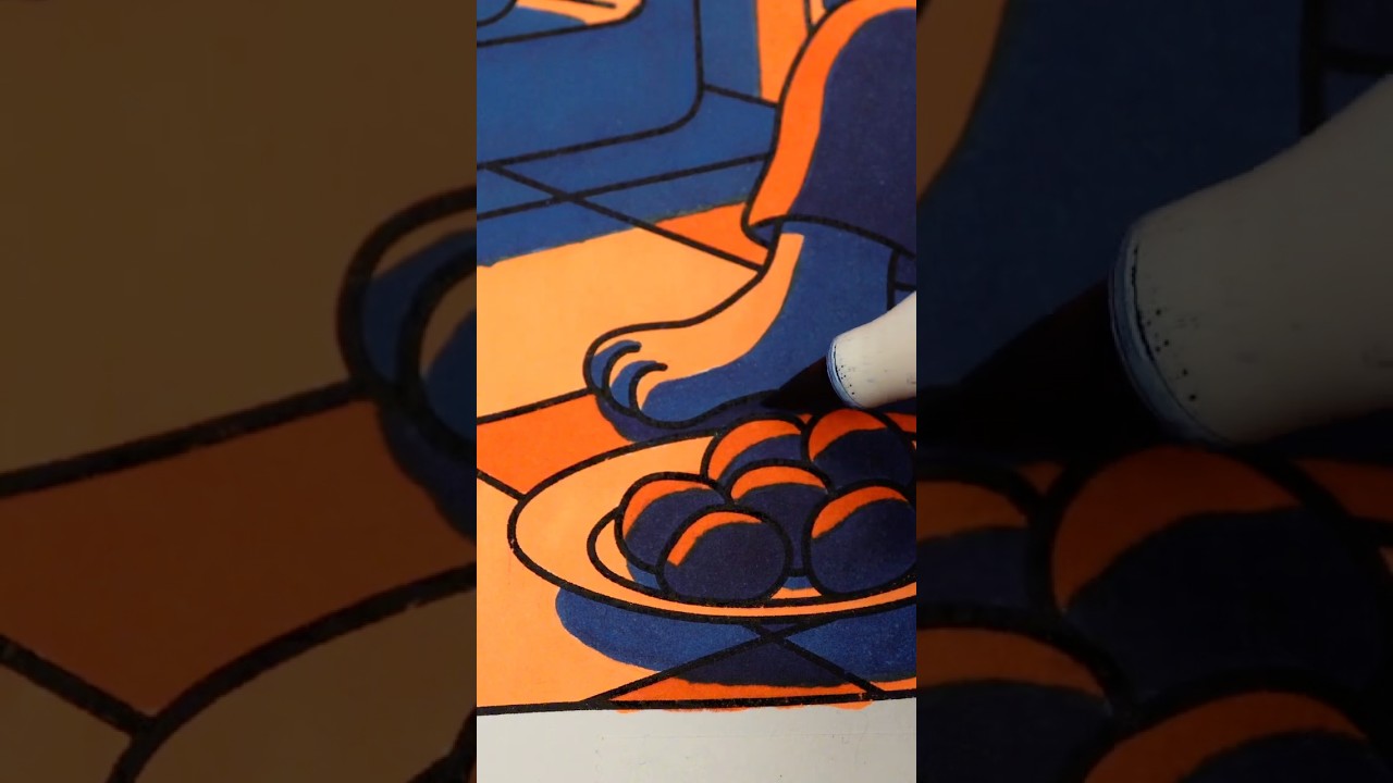 Thumbnail: 2 Marker Coloring Session: high-contrast, dreamlike aesthetic