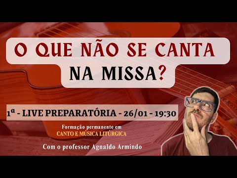 O QUE NÃO SE CANTA NA MISSA? VEJA O QUE NÃO DEVEMOS CANTAR NA MISSA! | Live 1