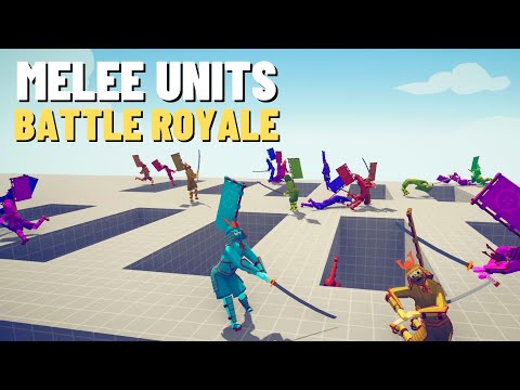 MELEE UNITS BATTLE ROYALE - FREE FOR ALL - Totally Accurate Battle Simulator TABS