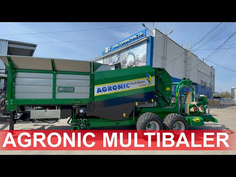 Alternative forage harvesting without a silo pit with the Agronic Multibaler 1220 baler wrapper