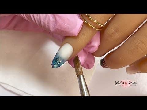 💖ENCAPSULADO DE CONCHA NÁCAR CON ACRILICO✨💅 #encapsulandoconchanacar #encapsulado #uñasacrilicas