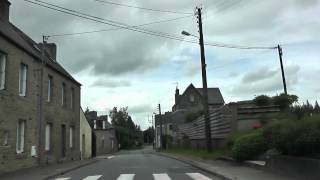 preview picture of video 'Driving Along Rue de l'Armor & Route de Guingamp, Bourbriac, Brittany, France 6th June 2012'