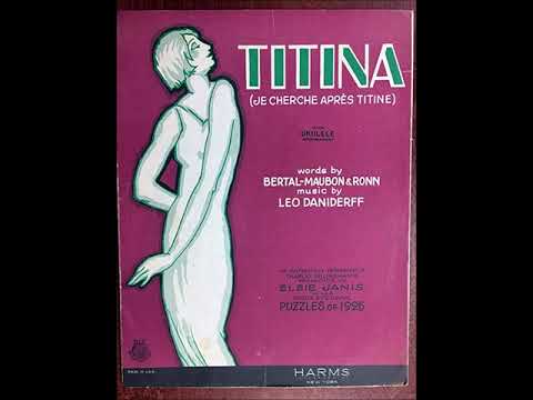 Billy Murray - Titina 1925 "From Puzzles of 1925" International Novelty Orchestra