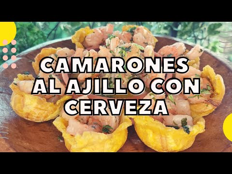 Camarones al ajillo con cerveza