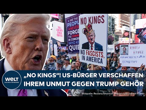 USA: "No Kings"! Millionen Amerikaner gehen gegen Trumps "autoritäre" Regierung auf die Straße