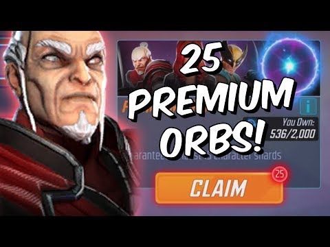 25x Premium Hero Orb Opening + 3x Ultimus Orbs! - Marvel Strike Force
