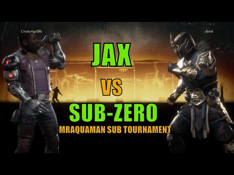 JAX VS SUB ZERO - CreakyAxe386 Vs DjOn6 -  【Mortal Kombat 11 Aftermath】