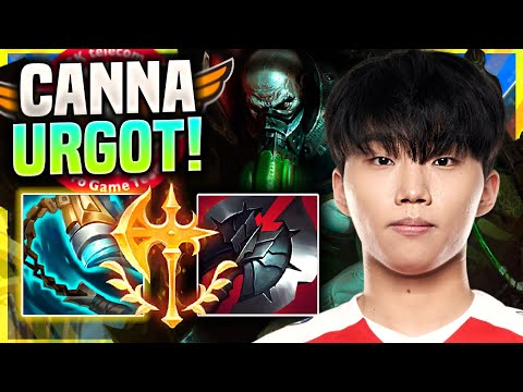 CANNA DOMINATING WITH URGOT! - T1 Canna Plays Urgot Top vs Gragas! | Season 11