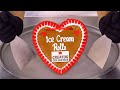 I Roll A Gingerbread Heart Into Ice Cream Rolls ASMR