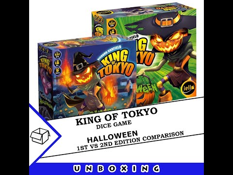 King of Tokyo: Halloween - 1st edition vs 2nd edition
