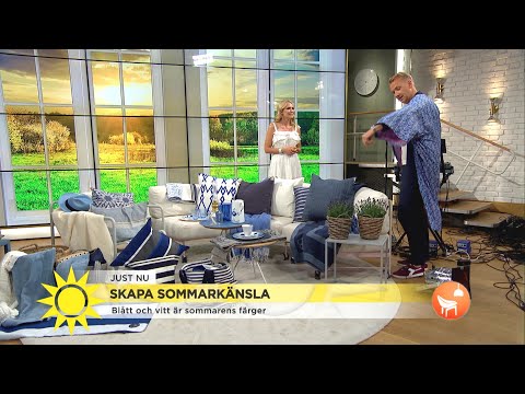 Skapa sommarkänsla i hemmet – dessa är årets färger - Nyhetsmorgon (TV4)