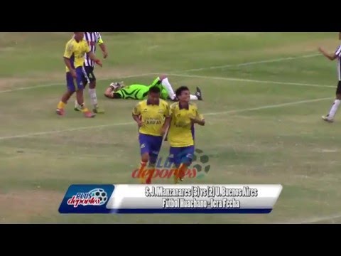 S.J. MANZANARES (3) vs (2) U. BUENOS AIRES - FÚTBOL HUACHANO -1ERA FECHA 2016.