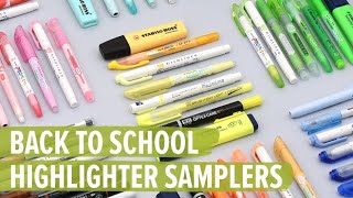 Back to School Highlighter Samplers