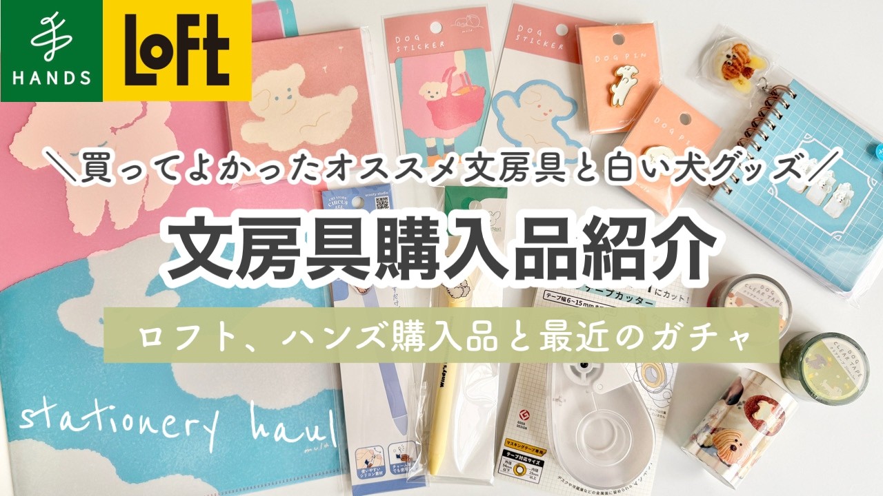 【文房具購入品】ハンズとロフトで買ったオススメ文房具と最近のガチャ紹介｜Stationery haul｜loft