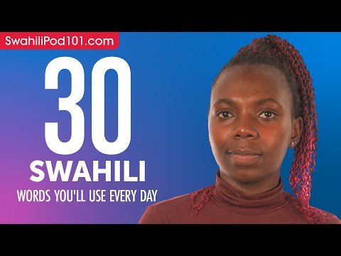 30 Swahili Words You'll Use Every Day - Basic Vocabulary #43