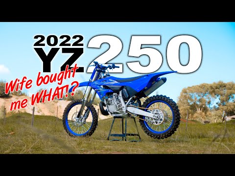 Wife BOUGHT me a 2022 YZ250 2 stroke | Emotional | Walk around and Start Up!