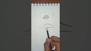 how to make lips drawing 😱#shorts #jayasareart