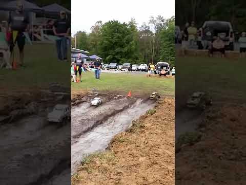 RC racing with a Tmaxx Nitro truck vs a TRX6 truck