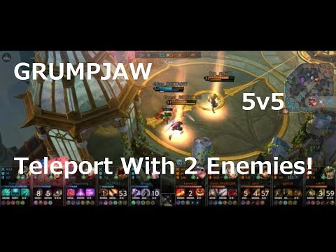 Vainglory 5v5 Grumpjaw Ult Teleport DOUBLE KILL!!!