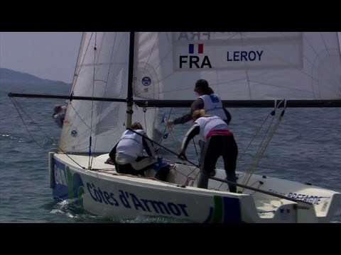 Claire Leroy striking out for Match Racing