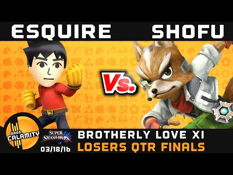 BLXI | Esquire (Mii Brawler) vs Shofu (Fox) - Losers Qtr Finals - Sm4sh Singles