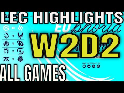 LEC Highlights Week 2 Day 2 ALL GAMES | LEC Spring W2D2