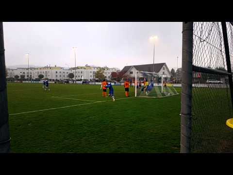 Incredible slide in goal