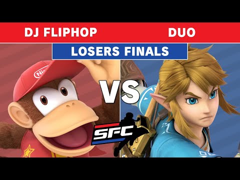 Smash Fight Club 206 - QD | DJ Fliphop (Diddy Kong) Vs. Duo (Link) Losers Finals - Smash Ultimate