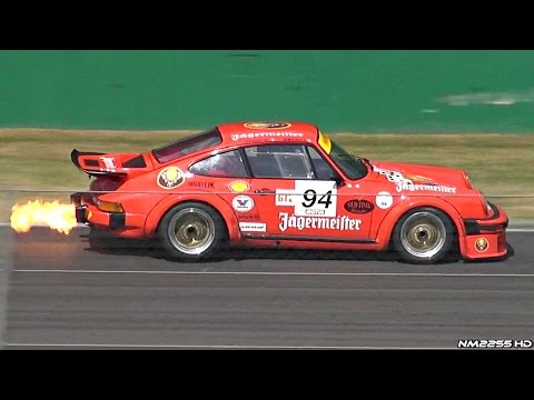 1976 Porsche 934 Turbo RSR Sound - Warm Up, Accelerations & HUGE Flames!!