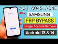Samsung Galaxy A04 A04S A04E FRP Bypass 2026 Talkback Not Working Google Account Remove