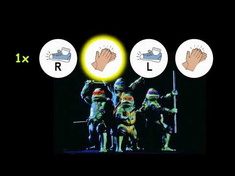 Turtle Power (Intermediate) Body Percussion Play Along