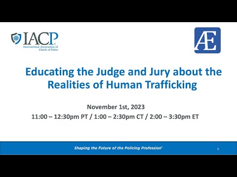 Prosecution Foundations: Educating the Judge and Jury About the Realities of Human Trafficking