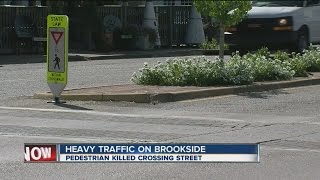 Pedestrian killed crossing street in Brookside, Residents worried about safety.