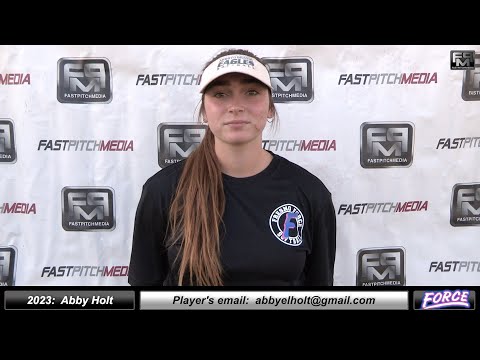 2023 Abby Holt  Pitcher and Shortstop Softball Skills Video - Fresno Force