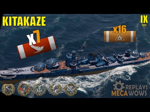 Kitakaze 7 Kills & 203k Damage | World of Warships Gameplay