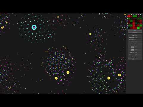 Particle Life Timelapse