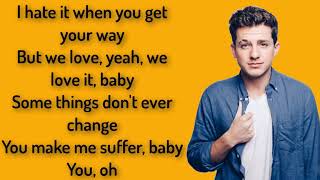Suffer - Charlie Puth (Lyrics),HD