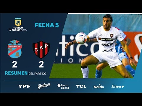 #TorneoSocios | Fecha 5 | resumen de Arsenal - Patronato