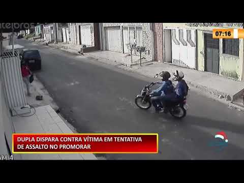 Dupla dispara contra vítima em tentativa de assalto no Promorar 18 12 2020