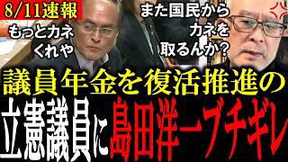 【また増税か】「国民がデモ起こすぞ!?」立憲民主党・吉田議員が議員報酬増＆議員年金の復活を国会で推進し島田洋一＆有本香がブチギレる!!!【吉田忠智/国民年金/厚生年金/日本保守党】