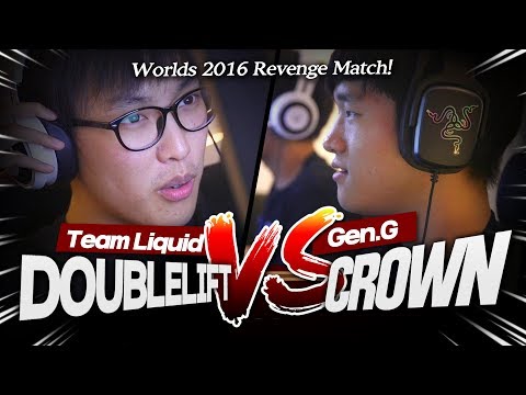 Doublelift vs Crown 1v1 - Worlds 2016 Revenge Match! [Gen.G X Team Liquid]