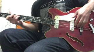 Video thumbnail for VOX Cougar Electric Hollowbody Bass V214 Vintage 1960's Italy by johnnyangel69